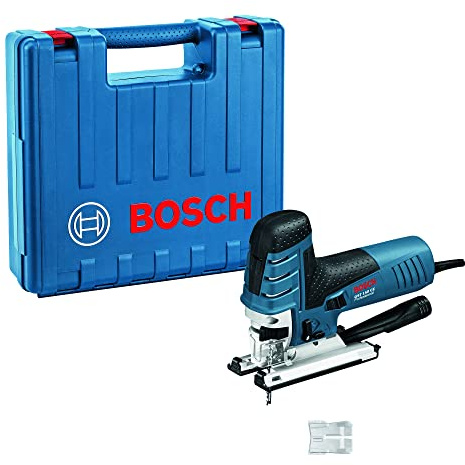 Bosch Professional Corded Jigsaw GST 150 BCE (240V, incl. Hood, Dust Extraction Set, Glide Shoe, Hood, Suction Nozzle, 1 x Jigsaw Blade)