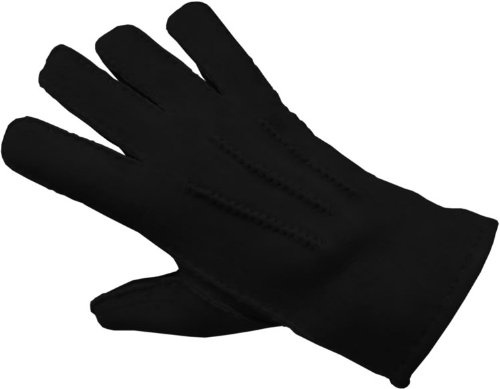 Reissner Lammfelle warme Merino Lammfell Handschuhe für Damen und Herren HDS-FINGER1 in beige, braun und schwarz