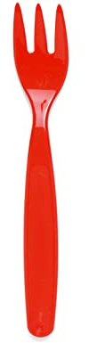 Harfield 17cm Polycarbonate Plastic Fork Red (Pack of 10)