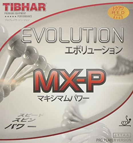 TIBHAR Evolution MX-P Gomma per tavolo da ping pong, BT146061, Red, 2.2mm