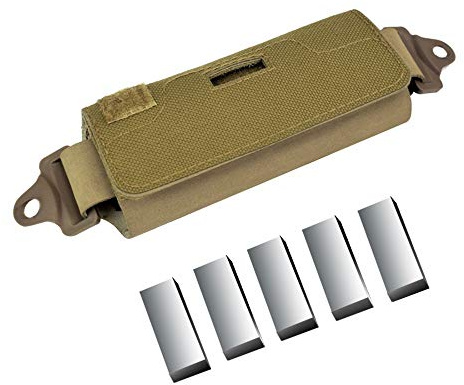DONGKER Helmet Weight Bag, Tactical Helmet Pouch Accessory Balancing Bag Pack with 5 Counter Weight