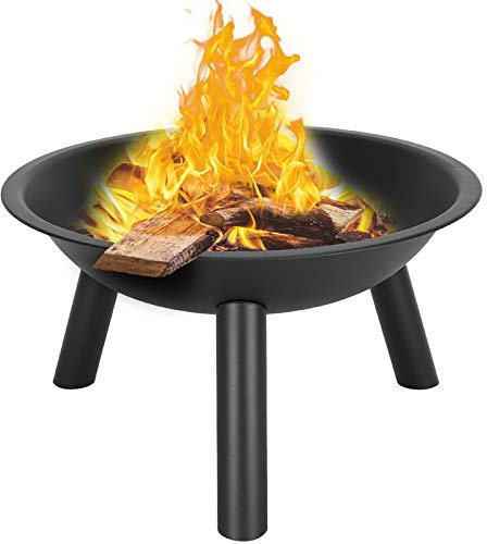 Brasero D'extérieur Portable Feu de Feu de Feu Pit Bol en Acier Barbecue Barbecue pour Jardin Pique-Nique Camping Plages Plages Parc