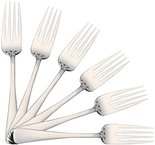 6 Fischgabel 19x 2,65 cm Hochglanzpoliert Edelstahl 18/0