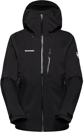 Mammut Veste hardshell pour femme, de la série Alto Guide, M, noire, veste à capuche, veste fonctionnelle, en technologie Dry 3L, Noir, M