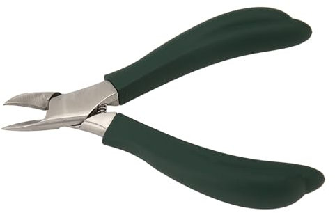 Pinza para Cutículas de Acero Inoxidable, Alicates para Uñas Seguros y Eficientes con Cómodo y Resorte Incorporado, Adecuado para Personas Mayores