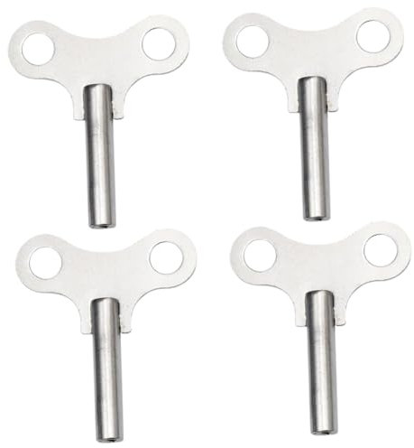 Homoyoyo 4 Stück Uhrenschlüssel Schlüsselwerkzeug zum Aufziehen der Uhr Uhrschlüssel für Wanduhr Uhrenbeweger reparieren Aufziehschlüssel für Uhr Reparatur Reparierwerkzeug Suite Knopf