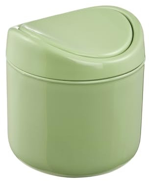 keeeper Bio-Abfalleimer mit Schwingdeckel, 1,3 l, Tischmülleimer mit Deckel, Svenja, Grün (Eco Grass Green)