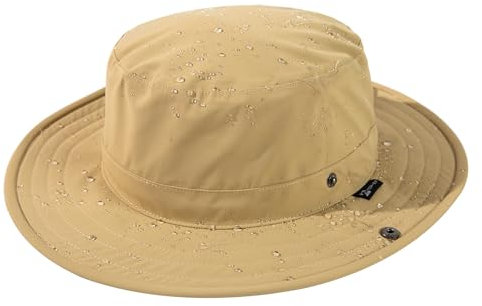 TOP-EX XL/XXL UPF 50 Sonnenhut Bucket Hut Herren Damen Wasserdicht Sonnenschutz Mütze Fischerhut Regenhut Faltbar Khaki M/L