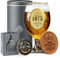CROWNLY CRYSTAL® 1975 50th Birthday Gifts Men Personalised Beer Glasses Decorations Dad Grandad Uncle Brother Gift Ideas