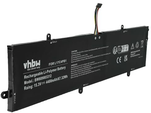 vhbw batteria compatibile con Lenovo IdeaPad 720s touch-15IKB notebook (4400mAh, 15,3V, Li-Poly)