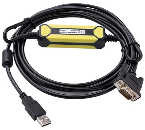 Cable de programación USB-PPI for S7-200 Adaptador USB a RS485 Línea de descarga de datos