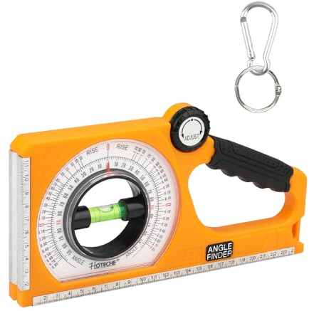 Hoteche Digitaler Neigungsmesser mit Magnet | ±1° Präzision | -130° bis +130° | ABS & Aluminium