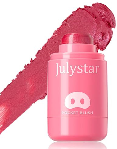 Pocket Blush Stick – 3-in-1 Blush, Highlighter & Lipstick, Long-Lasting, Waterproof, Blendable, Lightweight Cream Blush, Travel-Friendly Blushers for All Skin Tones