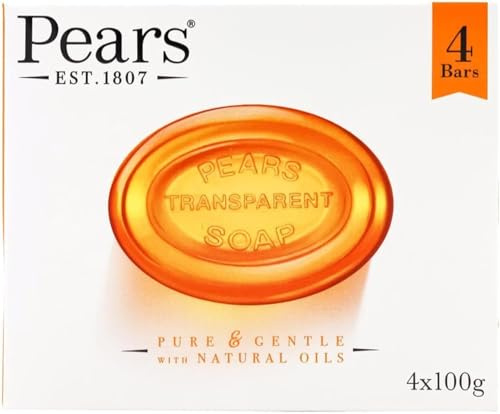 6 x Pears Amber Transparent Soap 100g – Pure & Gentle Skincare Bar with Natural Oils