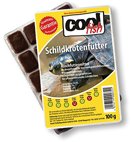 Cool Fish Schildkrötenfutter, 30 x 100g-Blister, Fisch-Frostfutter, Aquarium, Aquaristik, Fischfutter