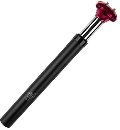Black Red Suspension Seat Post 27.2/28.6/30.0/30.4/30.9/31.6/33.9 x 350mm Seatpost (31.6x350mm)