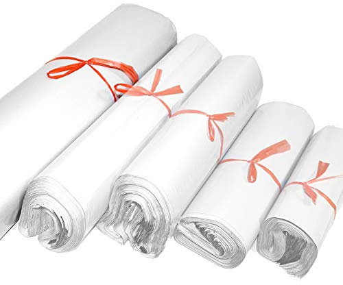 ESTEXO 100 Versandtaschen aus LDPE-Folie mit sicherem Selbstklebeverschluss, Blickdicht, 5 Größen 60x70cm