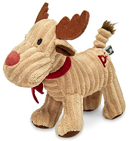 Petface Woodland Reindeer, Christmas Plush Dog Toy with Built-In Squeaker (Pack of 1)