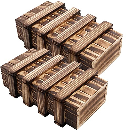 KroY PecoeD Scatola regalo in legno, 2 pezzi, magica scatola regalo con 2 scomparti di sicurezza, scatola regalo in legno personalizzata, puzzle, regalo per gioielli, denaro, matrimonio, compleanno