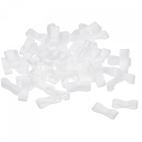 sourcing map 100 Stück Silikon Kautschuk Bänder Ringe Rutschfest 15mm Durchm. 0.7mm Dick 7mm Breit für Drahtseilkabeln Bündel Umwickeln