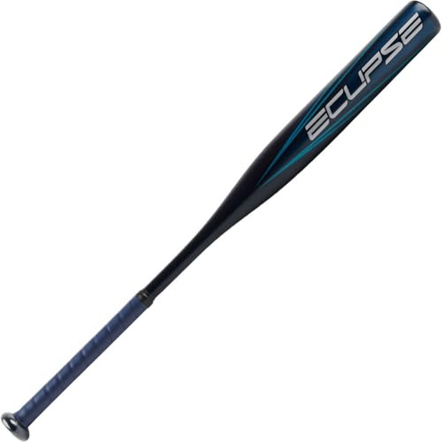 Rawlings Damen Eclipse Fastpitch Softball Bat | -12 Drop | 1 Pc. Aluminum | Approved for All Associations Softballschläger, Jet Black/Electric Blue, 31 Inch