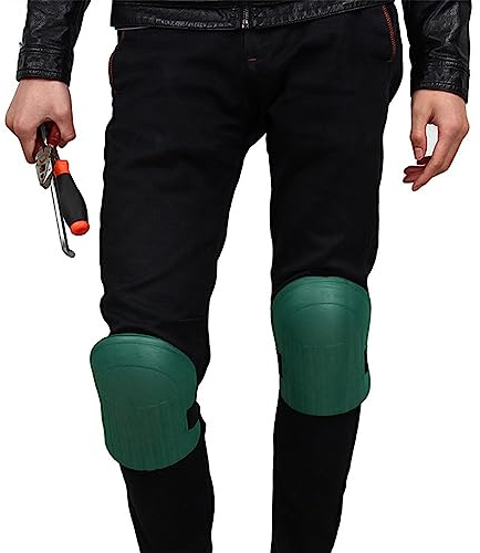 QXPDD 1Pair Knee Pads for Working Gardening Knee Caps with Waterproof EVA Foam Cushion Soft Inner Liner Adjustable Straps Knee Brace for Knees Protectors for Sport Outdoor Work Builder,Dark Green