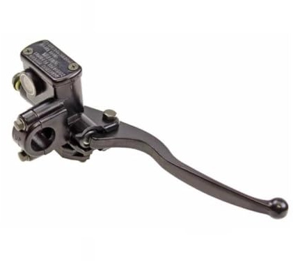 Streetparts24 Universal Bremspumpe Bremszylinder D=12,75mm Rechts Vorne inkl. Bremslichtschalter – passend für Roller, Motorräder, Mofas, Quads