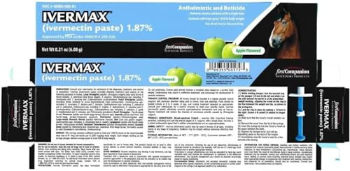 First Companion Ivermax (Ivermectin) Pâte équine Bleu 6,08 g