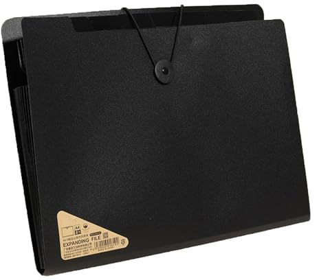 Nybhyjka Fächermappe A4, Erweiterbare Aktenordner Mit 13 Fächer, Dokumentenmappe A4, Erweiterbarer Datei-Organizer Mappen Ordnersystem Document Folder Mit Druckknopf, Mappe Mit Fächern Für Dokumente