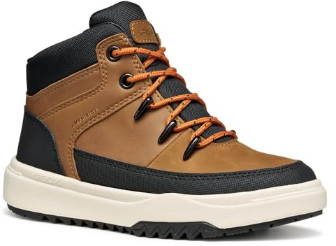 Geox J Bunshee Boy B ABX Bottines à la Cheville, Marron Clair, 31 EU
