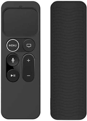 Remote Control Case for Apple TV 4K 5th and 4th Generation Siri Remote Non-Slip Silicone Protective Cover for TV Accessories
