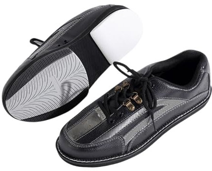 Leichtrit Bowls Shoes For Men,Ladies Bowling Shoes,Bowling Shoes Mens/Womens,Adult Bowling Shoes,Lawn Bowls Shoes For Men,Comfortable,Antibacterial,Breathable,For Indoor And Outdoor Use,Black