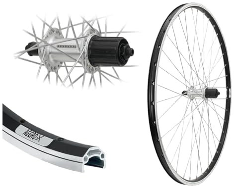 28 Zoll Hinterrad Laufrad Aggro-X Silber 19-622 TX500 8,-9,-10 Fach V-Brake Hohlkammer 29