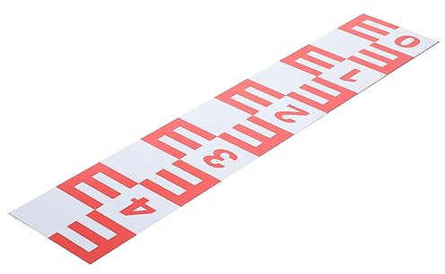 CIYODO Regla Autoadhesiva de Aleación de Aluminio Reflectante para Medir Nivel de Agua en Estanques y Lagos, Resistente y Práctica para Uso Duradero