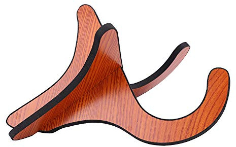 Qukaim Violinenständer, Holzbrett, abnehmbarer Musikinstrumentenständer, Halter für Ukulele, Mandoline, Violine, Banjo, verstellbare Höhe, stabiles Design, geeignet für Zuhause und Bühne