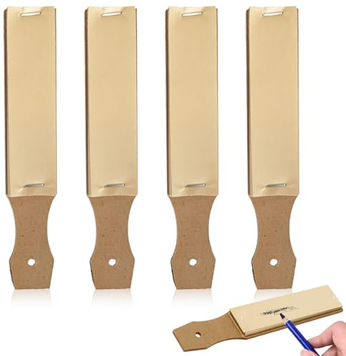 ZUWIJEQ 4 Pcs Papierwischer Zum Zeichnen Papierwischer Zeichnen Papierwischer Set für Feinschleifen Schärfpads Sandpapier Bleistiftspitzer Malerei Schleifpapier für Skizzenliebhaber (48 Fotos)