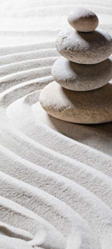 Bilderdepot24 Türtapete Relaxing 90 x 200 cm - einteilig Türaufkleber Türfolie Türposter - Zen Stein Geist Seele Kraft