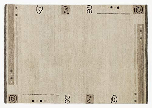 RIO DECOR echter original handgeknüpfter Nepal Teppich in cappu-mix, Größe: 70x140 cm
