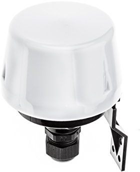 Huber Twilight 1, Dimmer Switch Surface-Mounted, Twilight Sensor, Adjustable, Energy Efficient, White