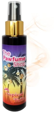 The Pawfume Shop - Tropical Tails - Dog Perfume Spray - Suitable for All Breeds & Sizes - For Fresh Scent & Odour Control - Gentle on Skin & Long-Lasting Fragrance - 100ml