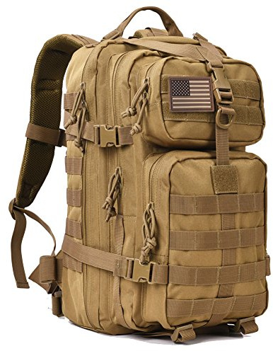 Militär taktisk ryggsäck armé liten 3-dagars överfallspaket Molle Bug Out väska ryggsäckar Khaki Large-35L