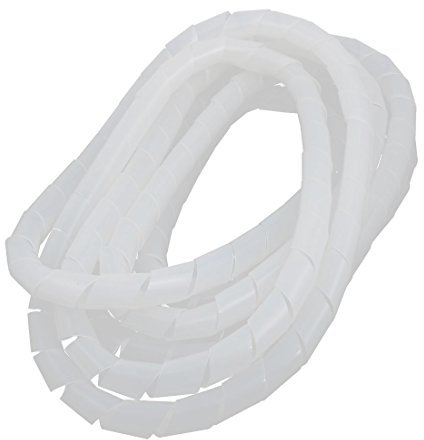 Aexit 25mm Durchmesser - flexibler Spiralschlauch-Kabel-Draht-Wickel-Computer verwalten Kabel weiße 6M Länge (1fc5bd723caf8626eeaae1b370eb4215)