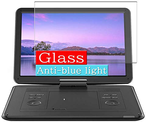 ノーブランド品 VacFun Anti Lumière Bleue Protection d'écran en Verre Trempé, compatible avec BOIFUN 15.6 Portable DVD Player Visible Area Screen Protector NewVersion