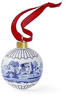 Spode Blue Italian - Christmas Bauble - Full Scene Single