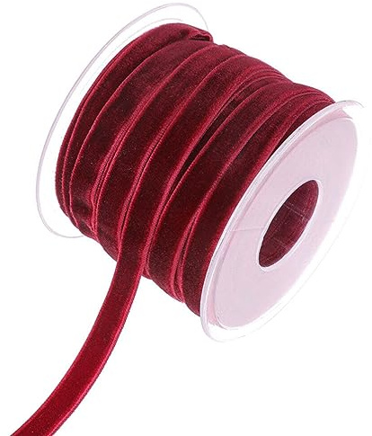 TOPPERFUN Beflockungsband aus Plüsch 1cm Breites Geschenkband mit Leuchtendem Design Dekoratives Selbstgemacht Wickelband für Hochzeitsparty und Kopfbedeckungen 20 Yards Länge