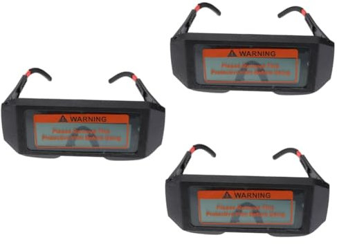 OSALADI 3stücke Automatische Dunkelung Schweißerbrille Mit Verstellbarem Farbton Schutzbrille Für Schweißer Uv-schutz Leichtes Und Langlebiges Material Für Sicheres Arbeiten Bei