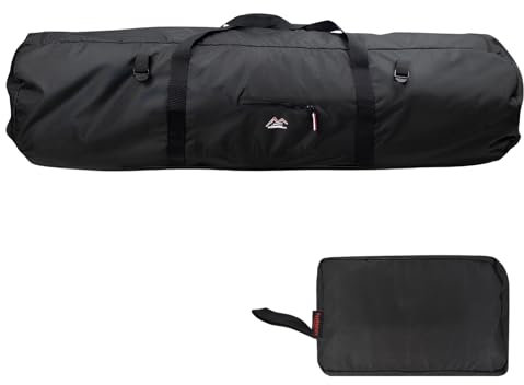 Homirty Tent Storage Bag, Tent Pole Bag Heavy Duty, Large Capability Camping Pole Bag, Gazebo Carry Bag, Foldable Tent Duffel Bag, with Zipper, 90x30x30cm, Accessories Outdoor Travel, Black