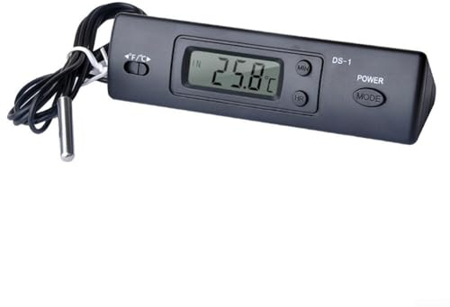 Thermomètre de voiture à écran LCD avec sonde externe pour surveillance de la température intérieure et extérieure