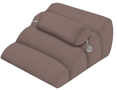 PLIKMN Almohadas de Lectura Almohada de cuña con Espuma algodón de Calidad, diseñada para el Cuidado en Cama, diseño de Cremallera de Gran Apertura y Lujosa Funda de Almohada de Jacquard(BR