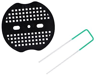 HIAKDOFT 1 Juego Kit De Piquetas para Jardín Clavos Resistentes De Zincado con Arandelas Soporte Estable para Césped Artificial Tiendas Y Toldos Fijación para Antihierbas Y 40 Piezas
